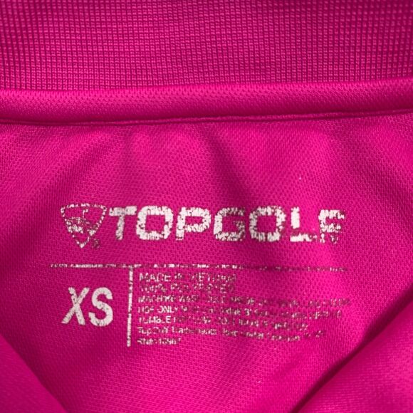 Top Golf Uniform Polo Shirt Women XS Extra Small Honeysuckle Short Sleeve Collar - Picture 7 of 10